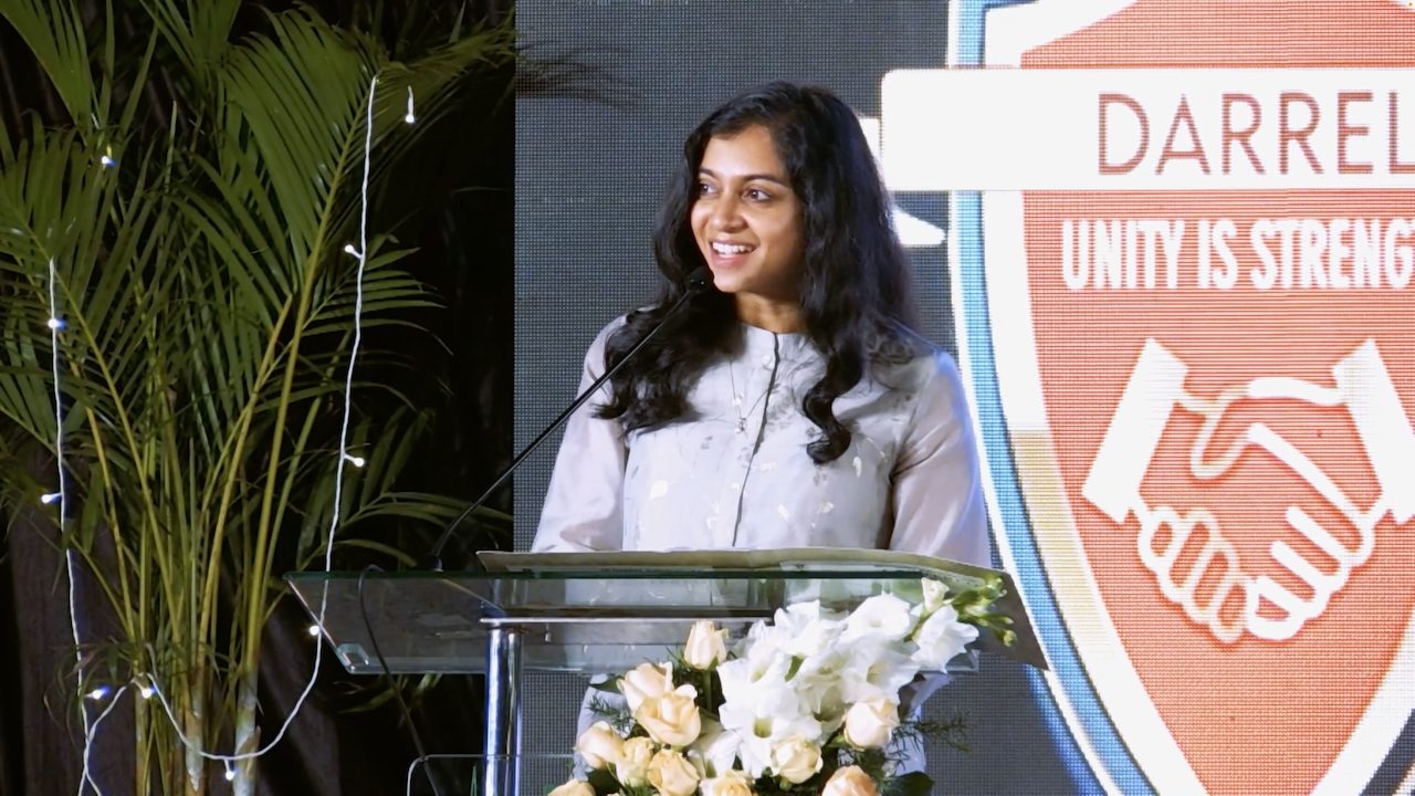 Sumana speaking at Bethany Institutions, Bangalore